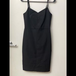 Banana Republic long black pencil dress